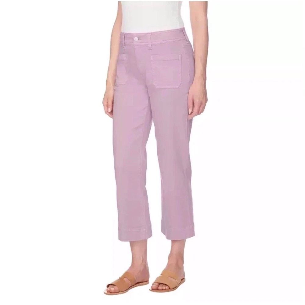 Buffalo Women’s SZ 6/28 High Rise Brigette Soft Stretch Tencel Crop Pants Lilac